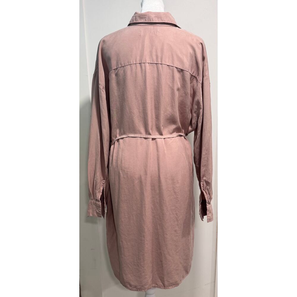 EVERLANE Must-Have Shirt Dress Belted Butterlite Collared Button Up Size S - Picture 4 of 6